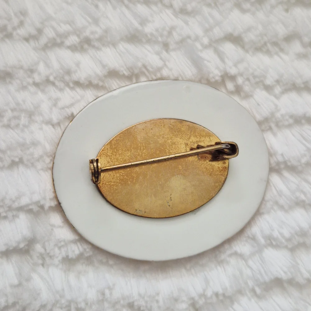 Vintage Aynsley Peacock Floral Brooch Pin - Picture 5 of 5